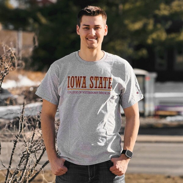 Champion® College of Veterinary Medicine I-State Gray T-Shirt